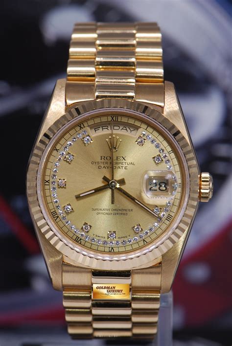 rolex gold president oyster day date chronometer new|Rolex Day-Date president 40mm.